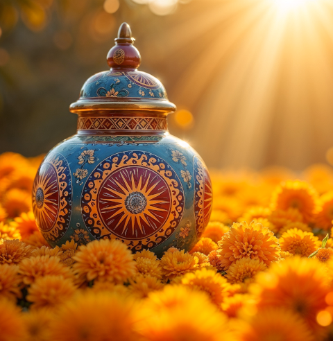 Thoughtful memorial service arrangement with personal touches